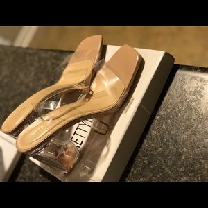 Pretty Little Thing Clear Block heel 3”-4” heel